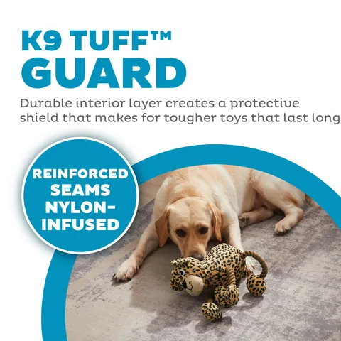 Outward Hound Tuggy Buddyz 花豹造型拉扯玩偶（棕／M） 2