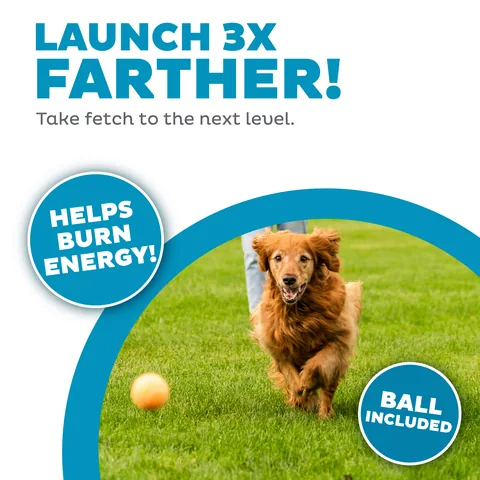 Outward Hound Launch A Ball Squeak 吱吱網球發射器（松石綠） 2