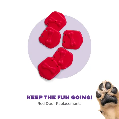 Outward Hound Replacement Doors – Red, 5-Pack 2