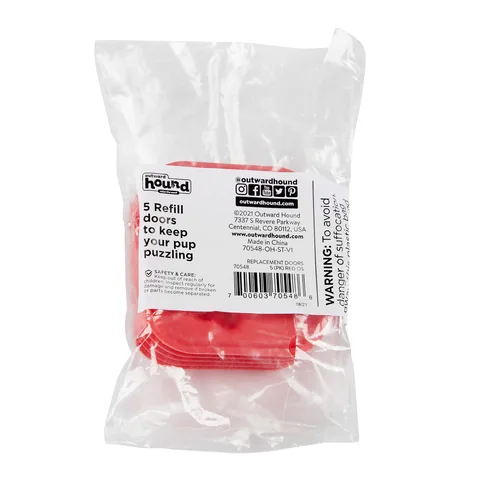 Outward Hound Replacement Doors – Red, 5-Pack 4