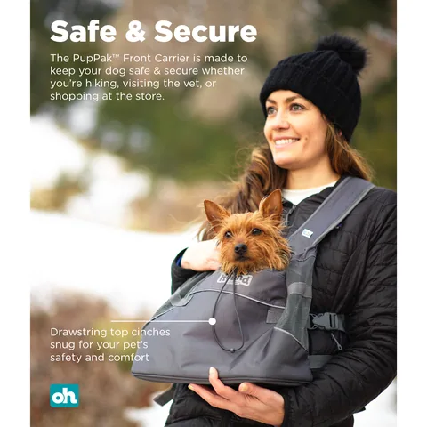 Outward Hound PupPak Front Carrier 寵物胸前背袋（灰／M） 5