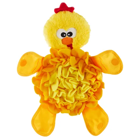 Outward Hound Snuffle Palz Chicken Dog Toy – Yellow, Large