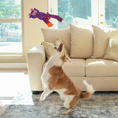 Outward Hound Nina Ottosson Silly Legz 長頸鹿造型解謎絨毛玩具（紫） 5