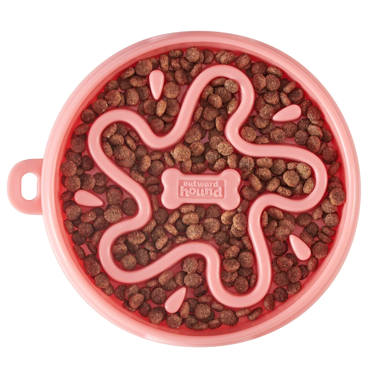 Outward Hound Fun Feeder 星形慢食碗（紅／S）