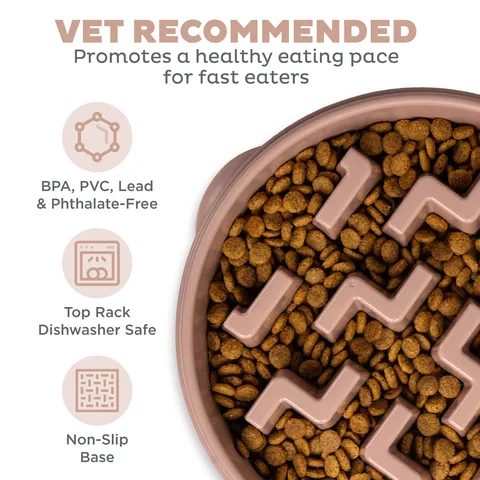 Outward Hound Fun Feeder Notch 刻痕慢食碗（Drs色／L） 3
