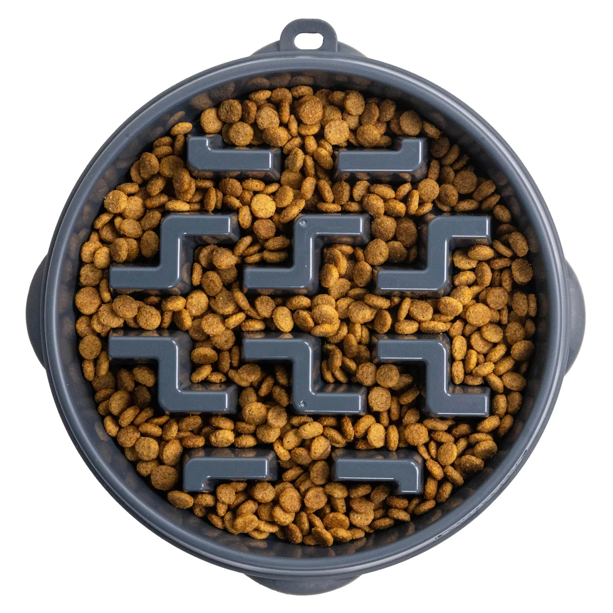 Outward Hound Fun Feeder Notch 刻痕慢食碗（碳灰／L）