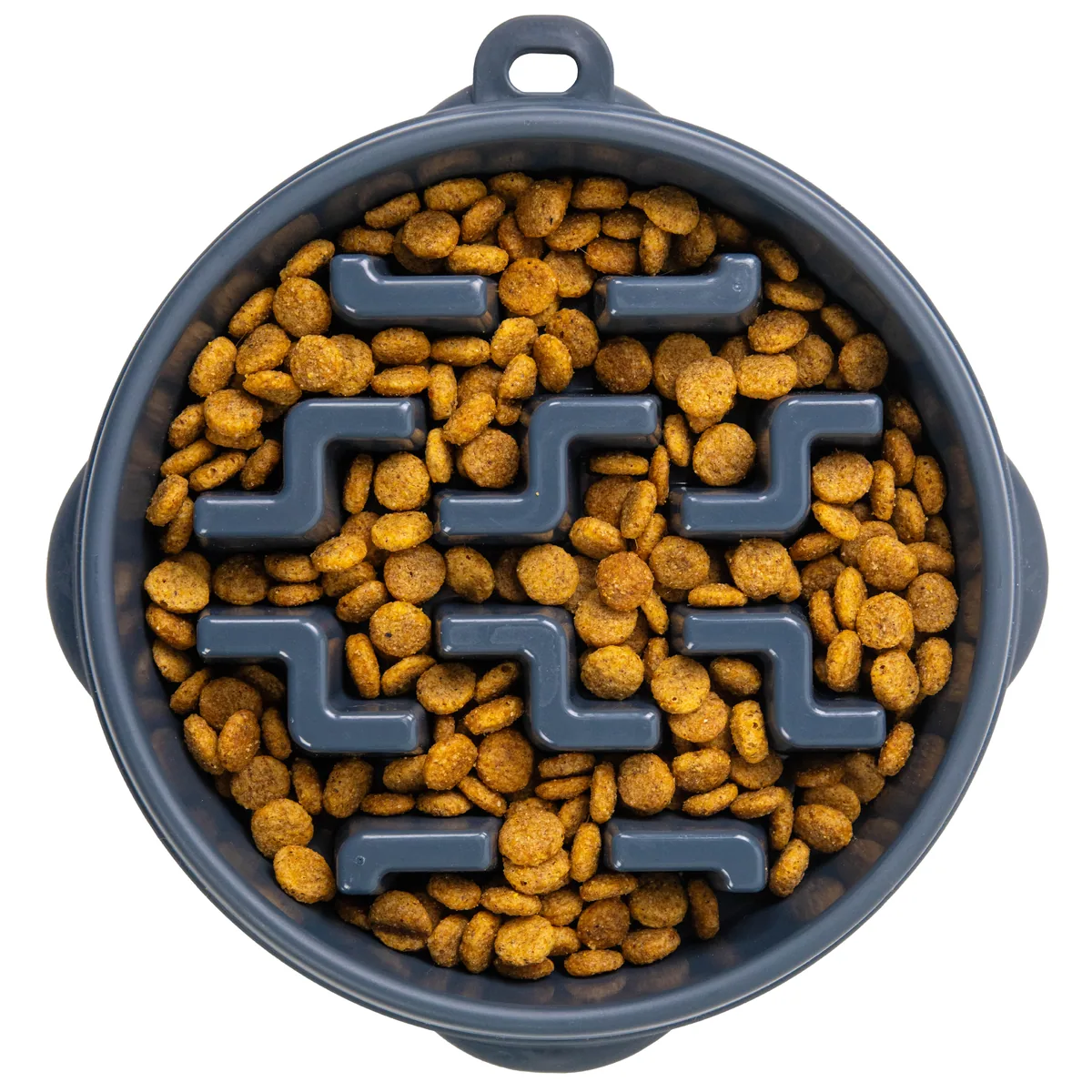 Outward Hound Fun Feeder Notch 刻痕慢食碗（碳灰／M）