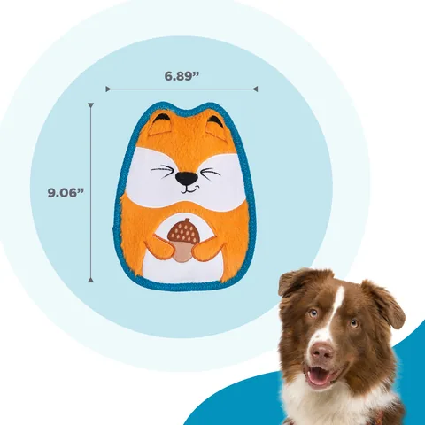 Outward Hound Tough Skinz 狐狸造型耐咬絨毛玩具（多色／M） 5