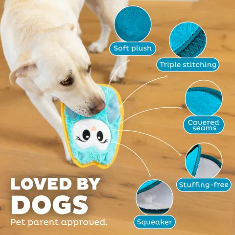 Outward Hound Tough Skinz Owl Dog Toy – Multicolor, Medium 4