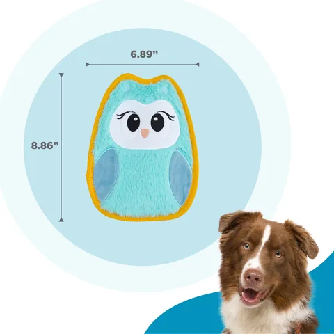 Outward Hound Tough Skinz Owl Dog Toy – Multicolor, Medium 5