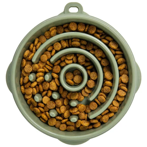 Outward Hound Fun Feeder Circle – Sage, Medium