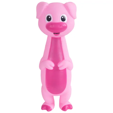 Outward Hound Big Squeak Latex-Free Pig Dog Toy – Pink, Medium