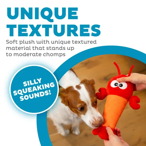 Outward Hound Coated Critterz 龍蝦造型你丟我撿玩具（紅／M） 2