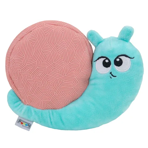 Outward Hound Coated Critterz Snail Dog Toy – Blue, Medium