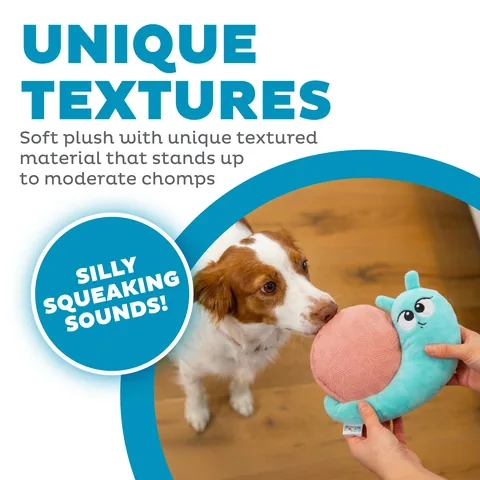 Outward Hound Coated Critterz 蝸牛造型你丟我撿玩具（藍／M） 2