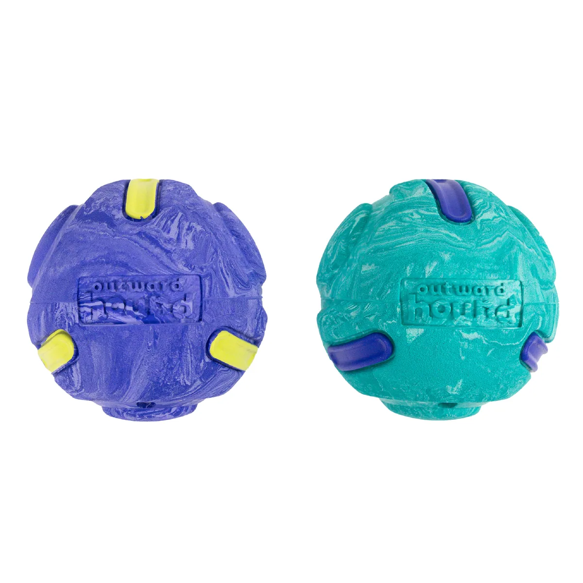 Outward Hound FlyFetch Rubber Ballz 橡膠球 2 入組（多色／M）