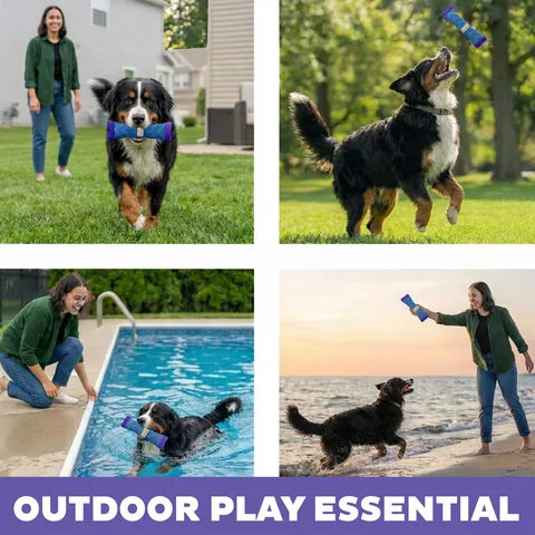 Outward Hound FlyFetch Firehose Fetch 消防水帶你丟我撿玩具（紫／M） 4