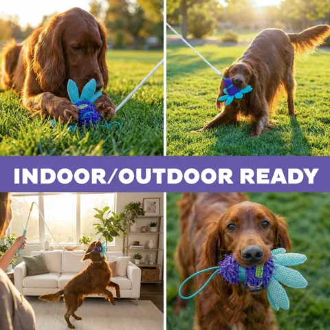 Outward Hound FlyFetch Teaser Wand 逗狗棒玩具（紫） 4