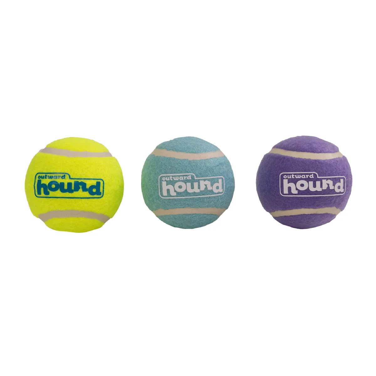 Outward Hound FlyFetch Squeaker Ballz 發聲網球 3 入組（多色／M）