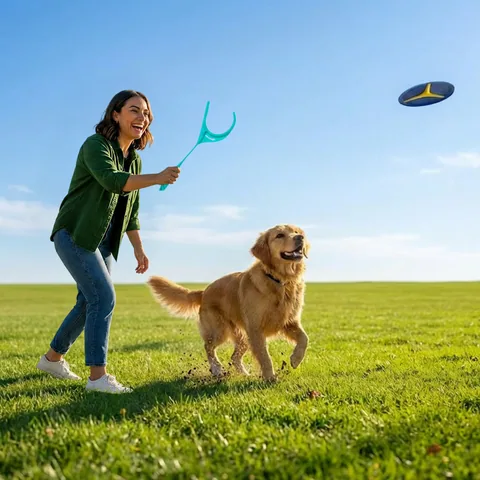 Outward Hound FlyFetch Disc Launcher 飛盤發射器（藍／M） 5