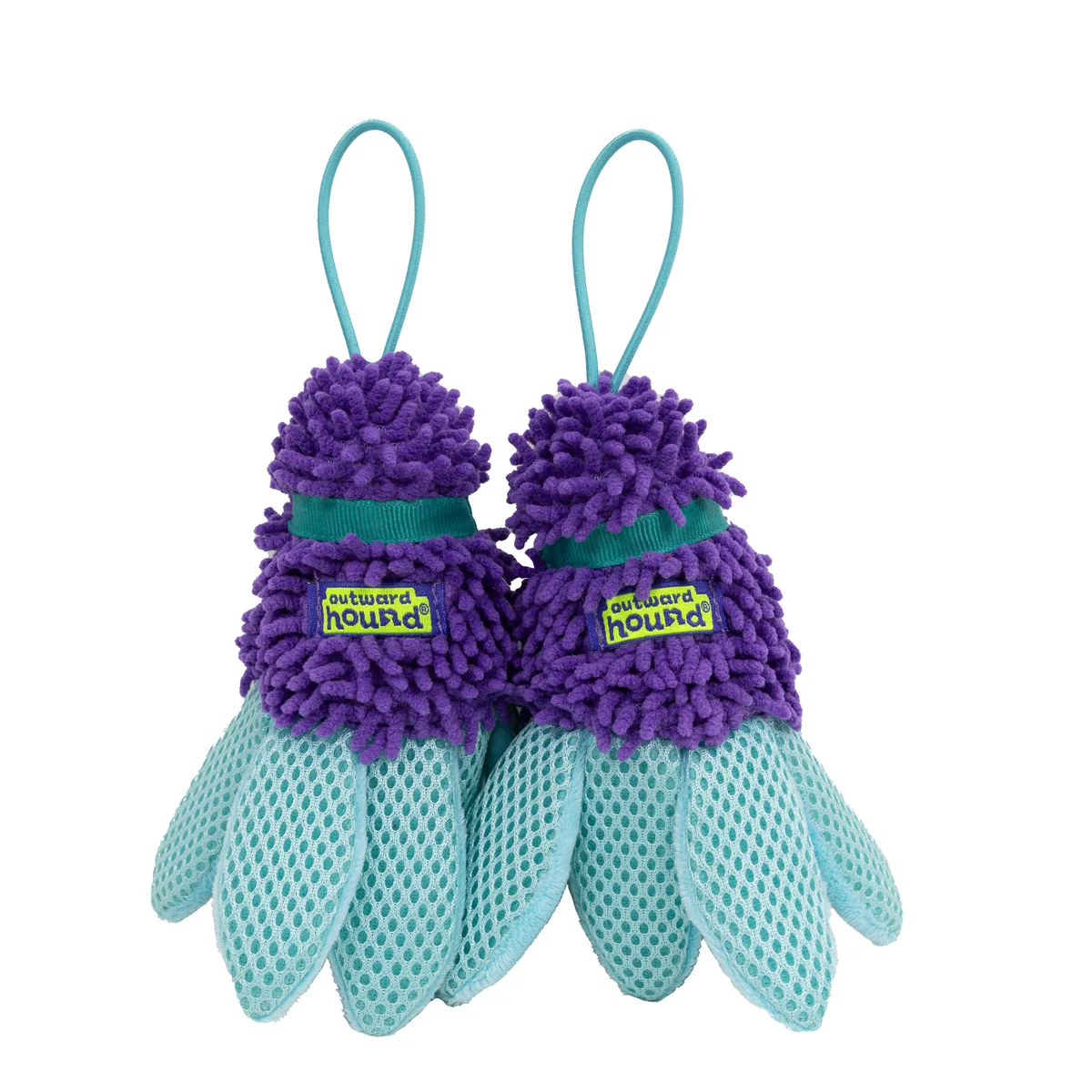 Outward Hound FlyFetch Birdies 小鳥玩具 2 入組（紫／S）