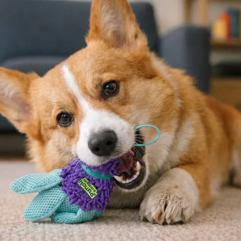 Outward Hound FlyFetch Birdies 小鳥玩具 2 入組（紫／S） 5