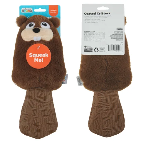 Outward Hound Coated Critterz 你丟我撿玩具（混款／M） 3