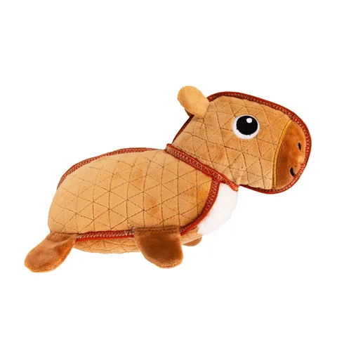 Outward Hound Xtreme Seamz Capybara Dog Toy – Brown, Medium
