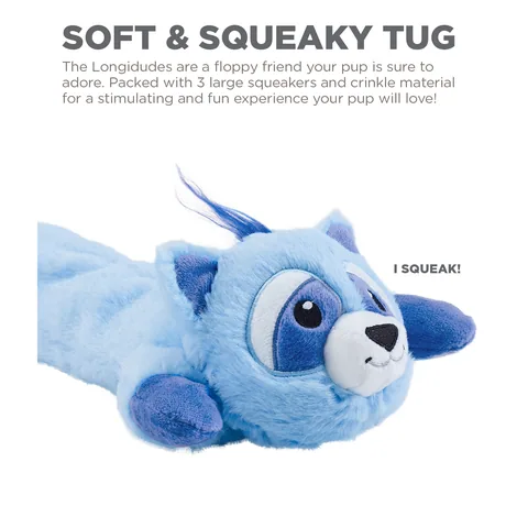 Outward Hound Longidudes 浣熊造型加長絨毛玩具（藍） 3