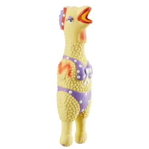 Outward Hound Squawkers Henrietta Dog Toy – Tan, Small