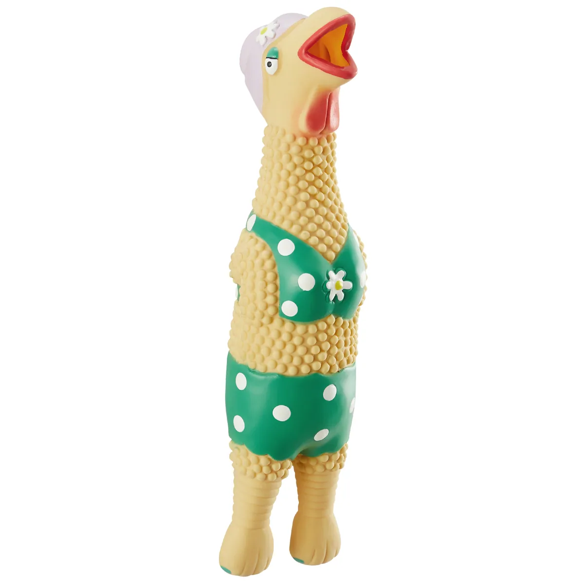 Outward Hound Squawkers Grandma Hippie Chick 泳裝雞造型發聲狗玩具（卡其／L）