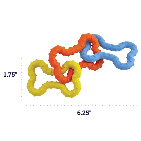 Petstages Mini Bone Tug 幼犬拉扯骨頭玩具（多色） 2
