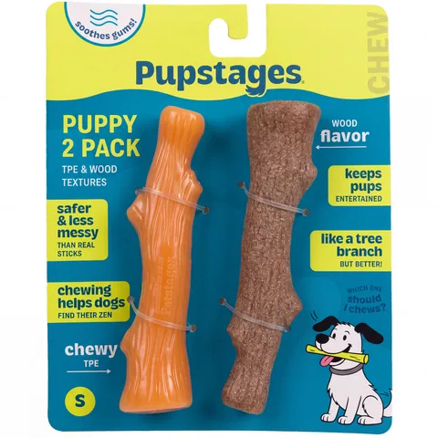 Petstages 耐咬史迪克 2 件組 S 號｜幼犬／小型犬 3–11 kg 4