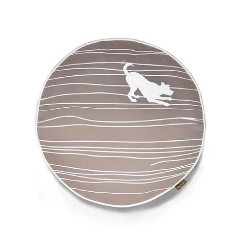 P.L.A.Y. Dog on Wire Round Bed 狗狗線條圓床 午夜藍 杏仁灰 S M 4