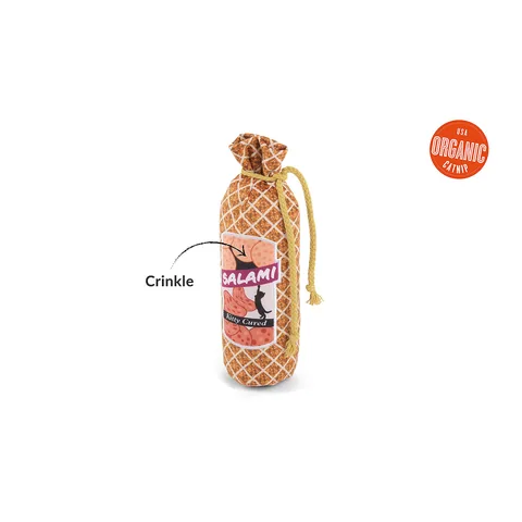 P.L.A.Y. Feline Frenzy Salami Slammer Kicker Toy 4