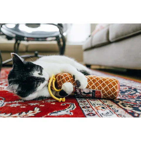 P.L.A.Y. Feline Frenzy Salami Slammer Kicker Toy 5