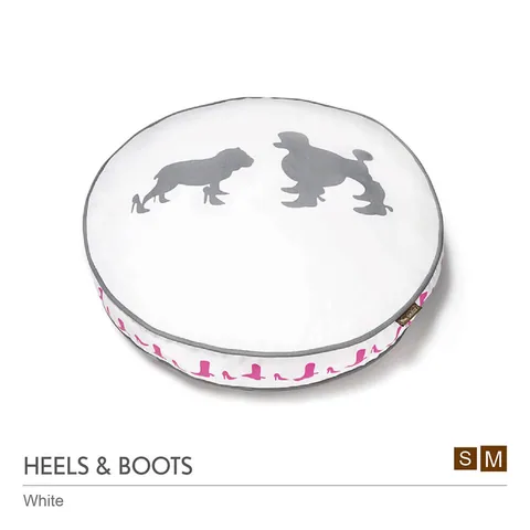 P.L.A.Y. Heels Boots Round Bed 高跟鞋 靴子 圓床 白 灰 1