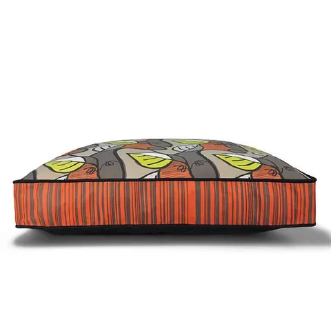 P.L.A.Y. La Folie Rectangular Bed 拉芙麗方床 柿橙 S M L 寵物床 3