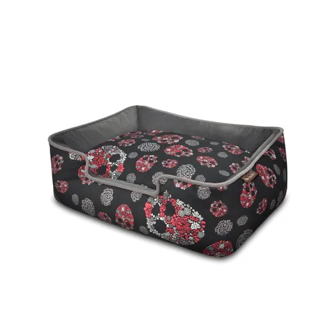 P.L.A.Y. Skulls Roses Lounge Bed 花漾骷髅四边床 枪灰色 S M L XL