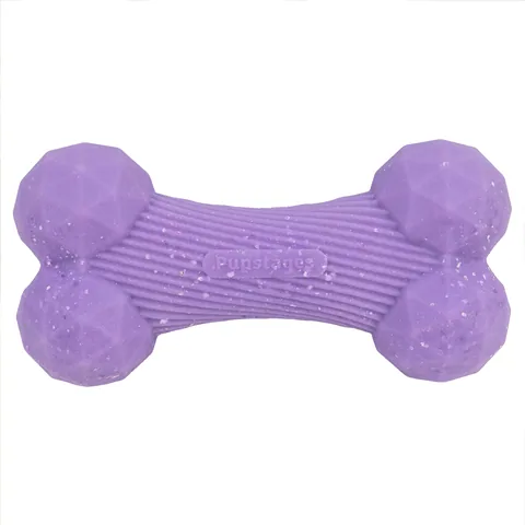 Pupstages Flex-Force Bone Dog Toy – Purple, Medium