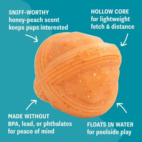 Pupstages Flex-Force Ball 狗狗球玩具（橘／M） 3