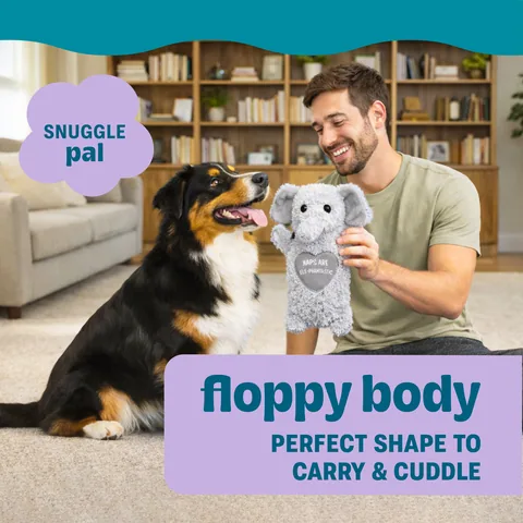 Pupstages Comfort Elephant 大象造型安撫絨毛玩具（灰） 3