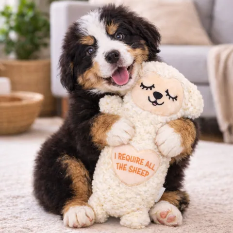 Pupstages Comfort Plush 綿羊造型狗玩偶（白） 5