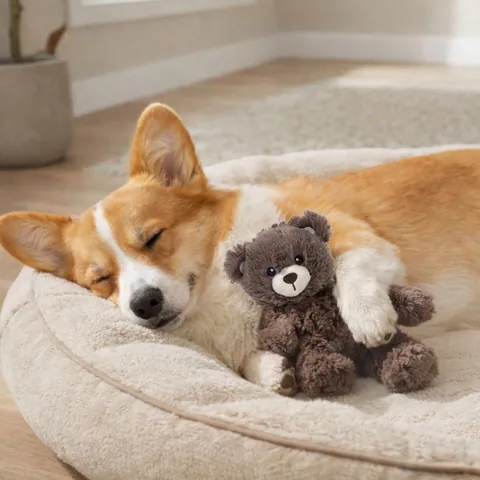 Pupstages Calming Plush Buds 熊熊造型陪伴玩偶（棕／S） 5