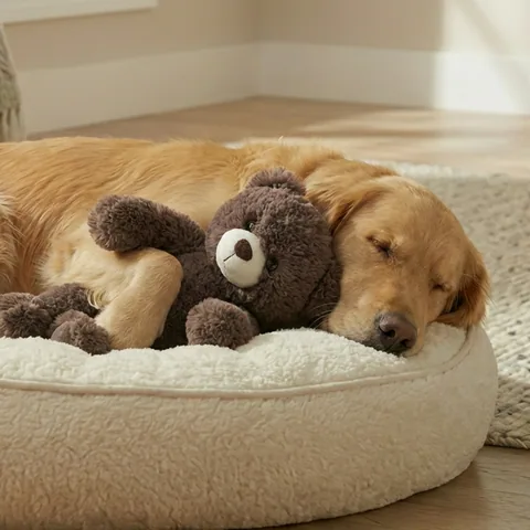Pupstages Calming Plush Buds 熊熊造型陪伴玩偶（棕／L） 5