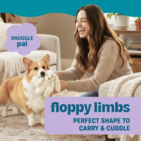 Pupstages Calming Plush Buds 兔子造型陪伴玩偶（白／S） 3