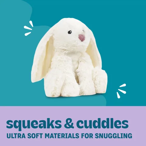 Pupstages Calming Plush Buds 兔子造型陪伴玩偶（白／S） 4