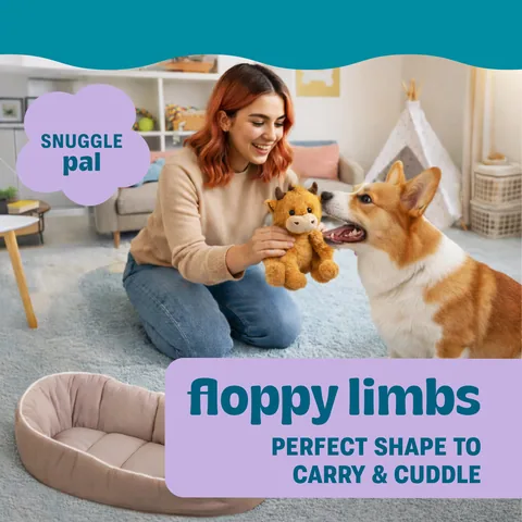 Pupstages Calming Plush Buds 高地牛造型陪伴玩偶（棕／S） 3