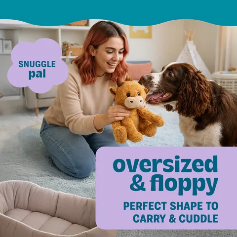 Pupstages Calming Plush Buds 高地牛造型陪伴玩偶（棕／L） 3