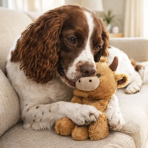 Pupstages Calming Plush Buds 高地牛造型陪伴玩偶（棕／L） 5
